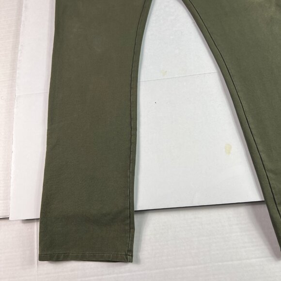 Swet Tailor Pants Men's 33x30* Slim Straight Green Stretch Chinos Tag 32x32 - Picture 6 of 16